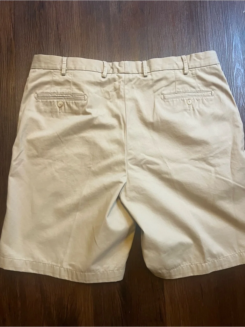 Peter Millar Beige Flat-Front Men's Shorts